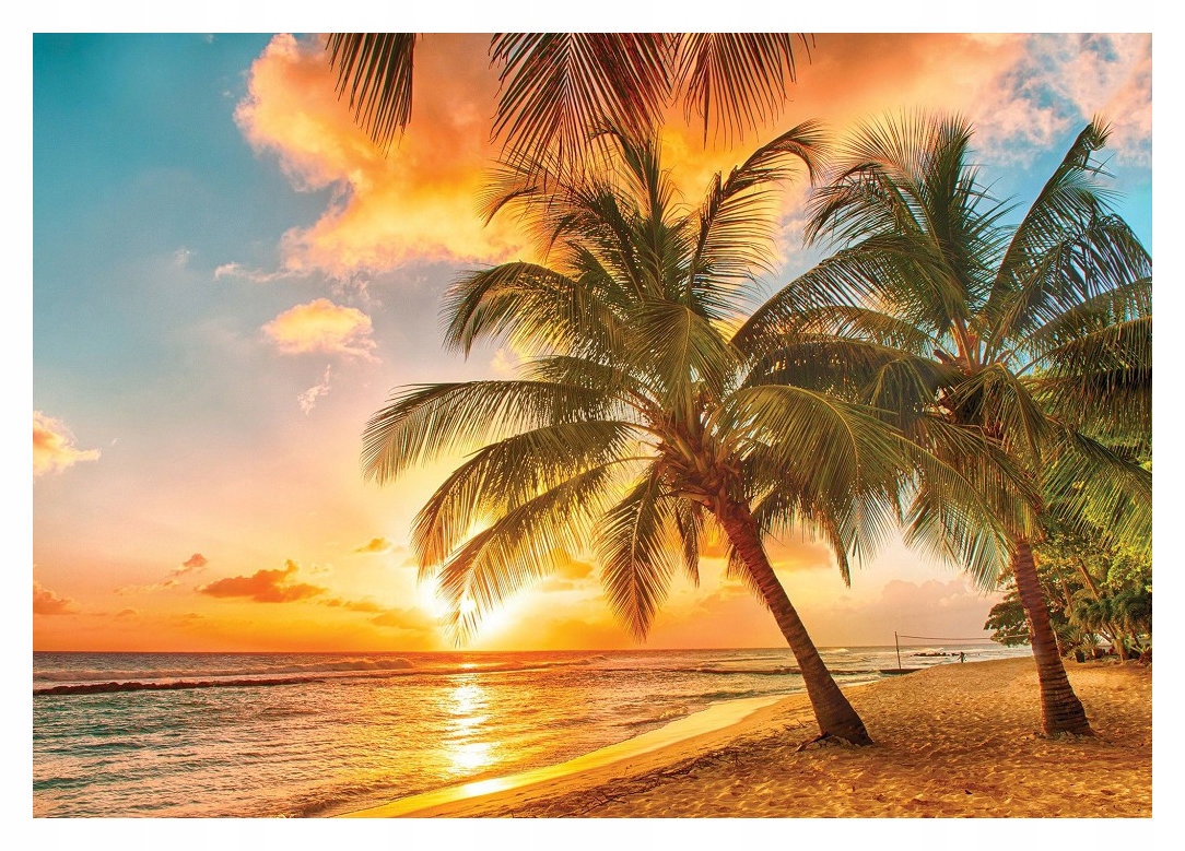Fototapeta Pláž Tropický západ slunce vinylová 312x219 lepidlo