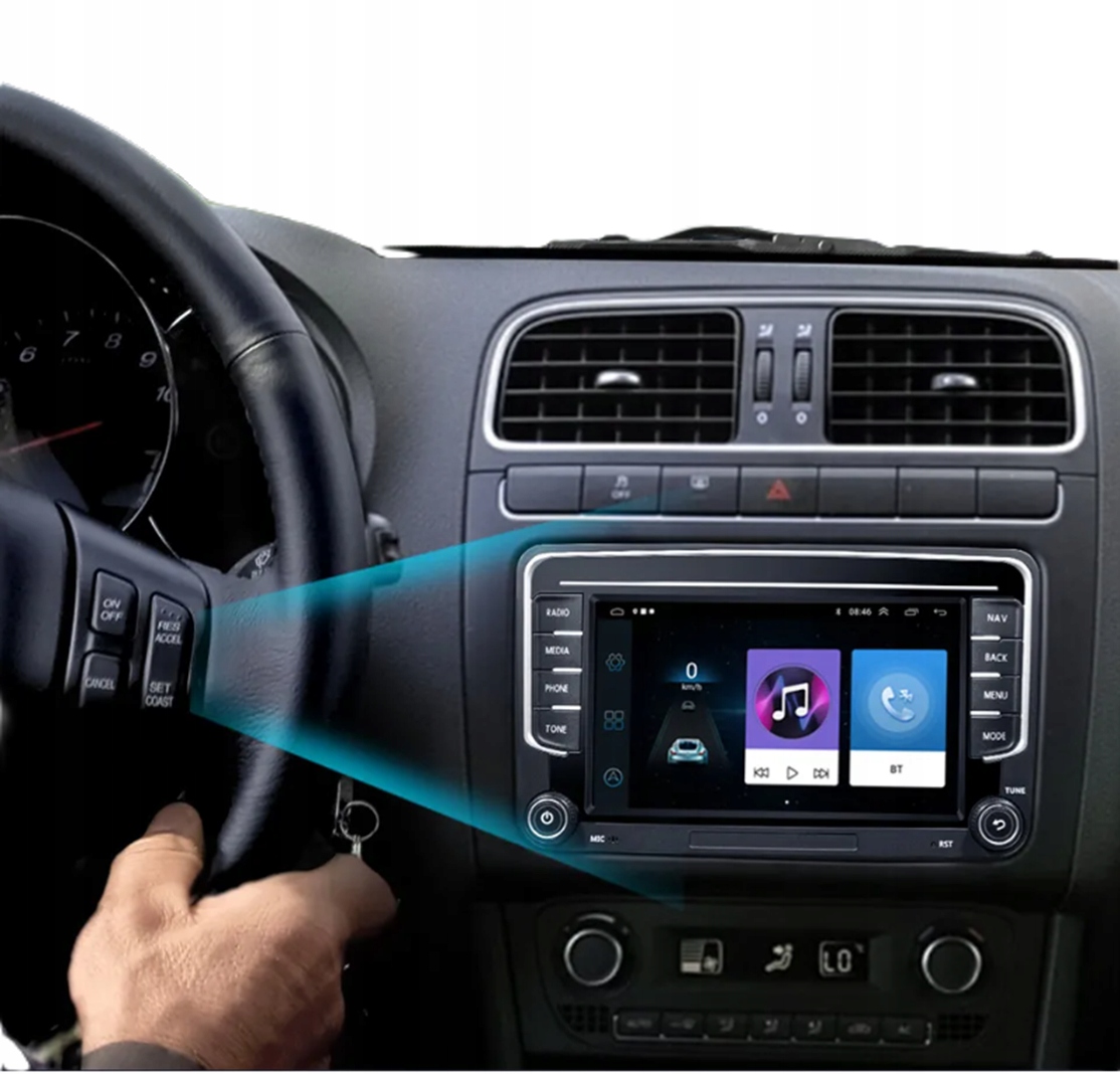 Radio Samochodowe 2 DIN 7" Android Volkswagen Skoda Seat CarPlayAndroidAuto Marka MAXXER