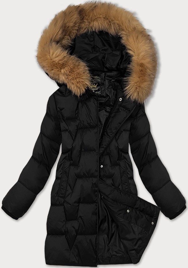 Pikovaná Bunda S Kapucí 7789 Černá XL (42)