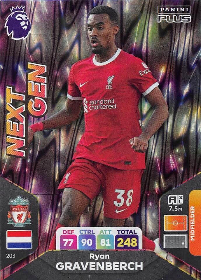 2024 Panini Premier League Plus 203 Ryan Gravenberch Next Gen