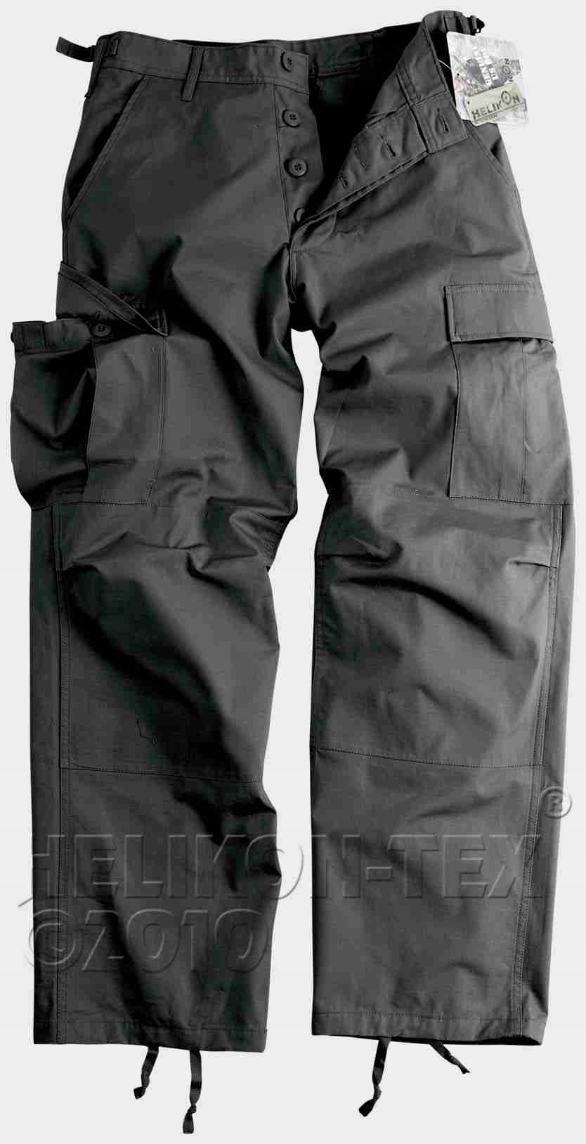 Helikon Spodnie Bdu PolyCotton Ripstop Czarne XL Long