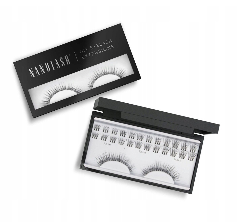 Nanolash Diy Eyelash Extensions umělé řasy v trsech Innocent 36 Ks.