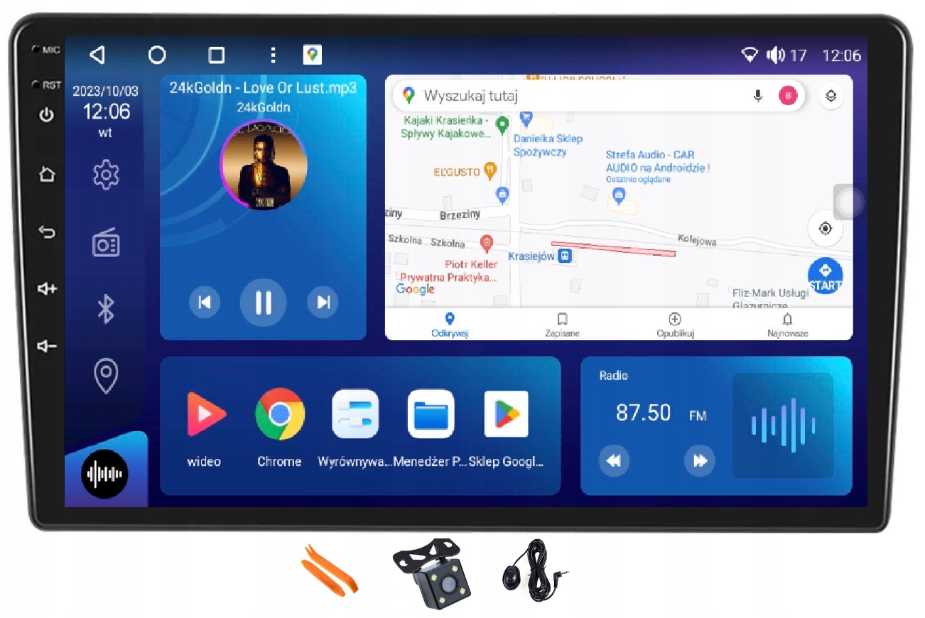 Rádio Android Gps Qled Carplay Lte 128GB Opel Zafira B 05-14 Astra H 04-14