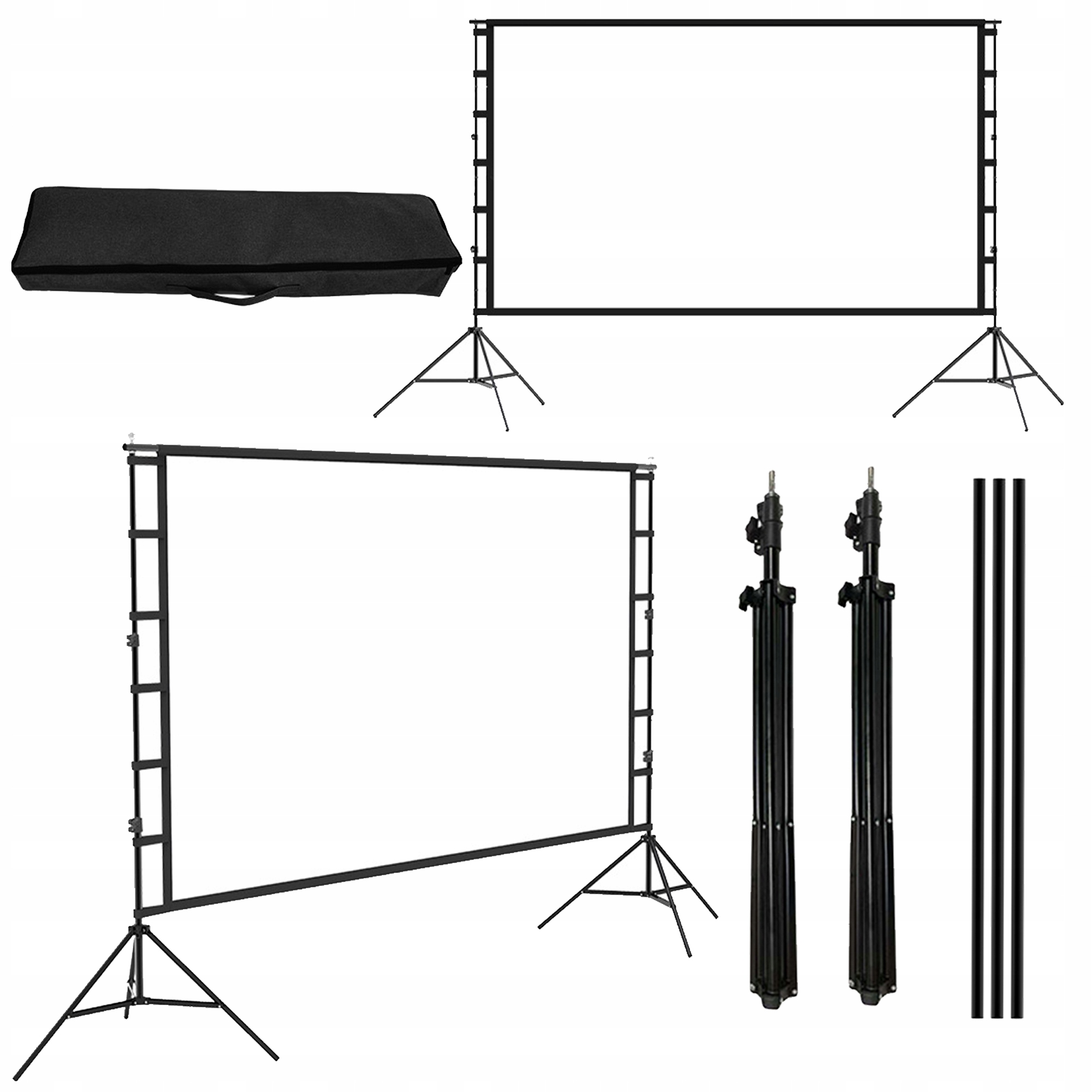 Projekční Plátno Se Stativem, Přenosné, Pro Projektor 115" Palců