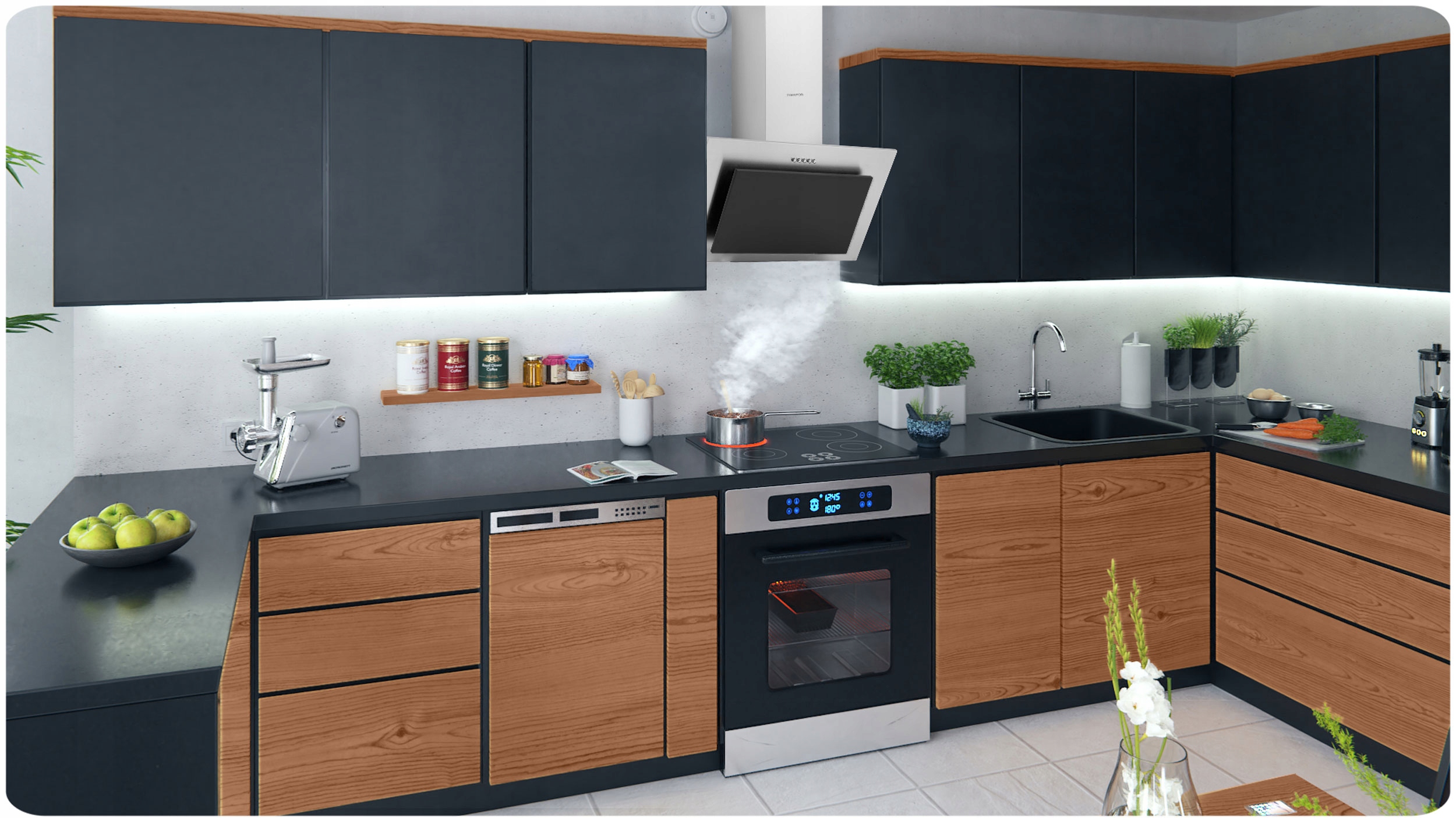 OKAP KUCHENNY POCHŁANIACZ KOMINOWY BERDSEN 60cm Kod producenta BT-209