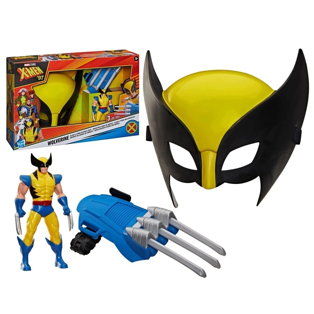 Maska Marvel X-Men Disney Zestaw Wolverine szpony Figurka kASBRO G3316