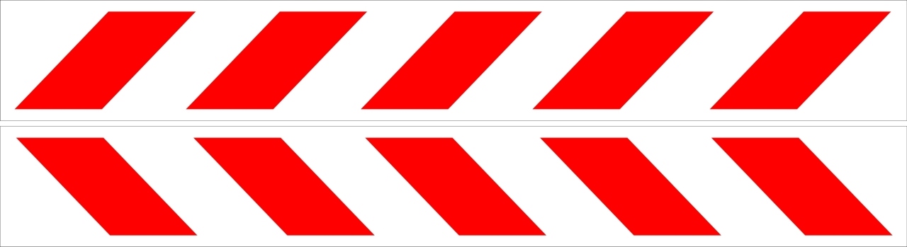

naklejki Ostrzegawcze Pasy laminat 60x8 cm Odblask