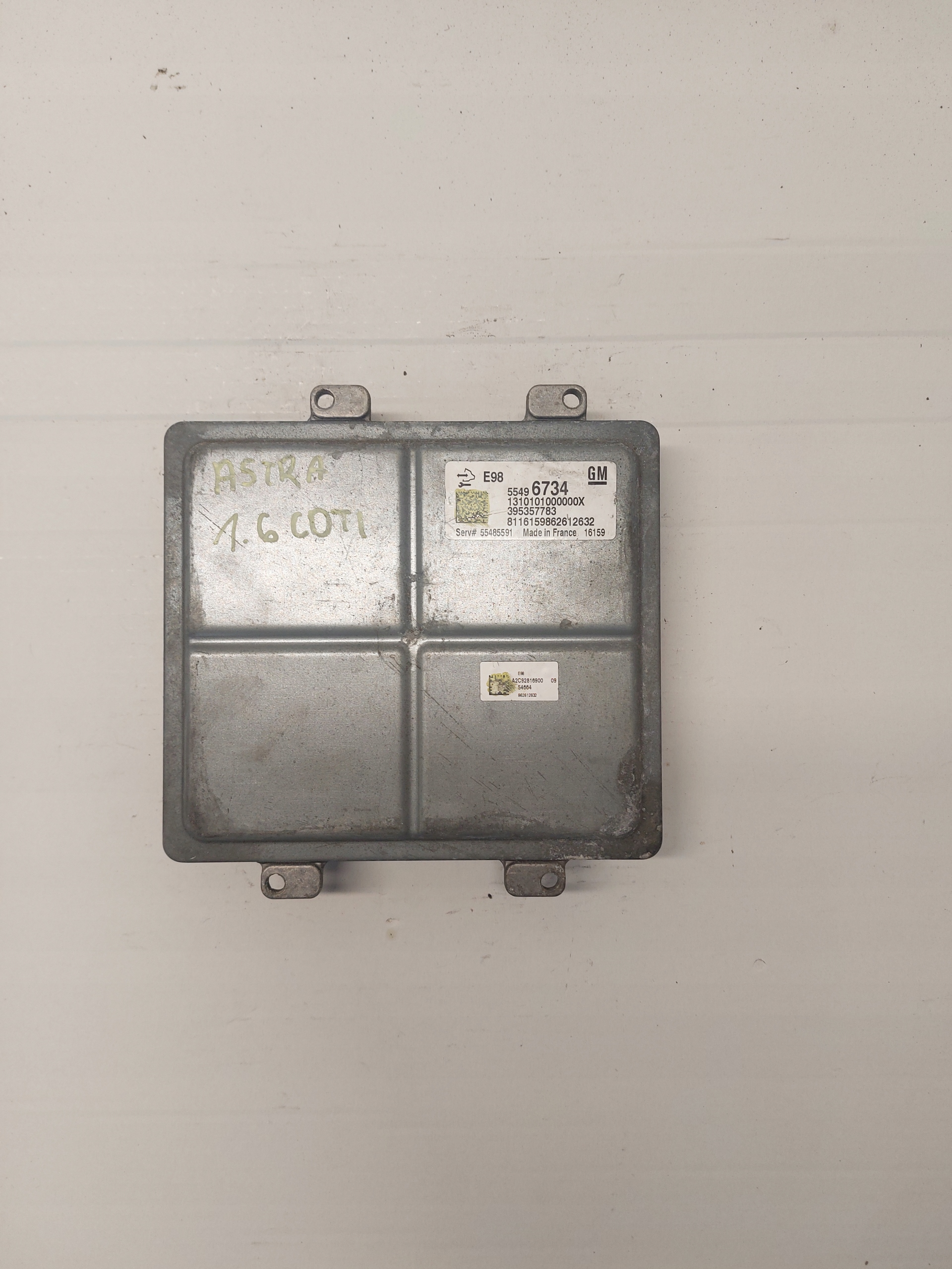 control unit of the engine OPEL ASTRA K 1.6 CDTI 55496734