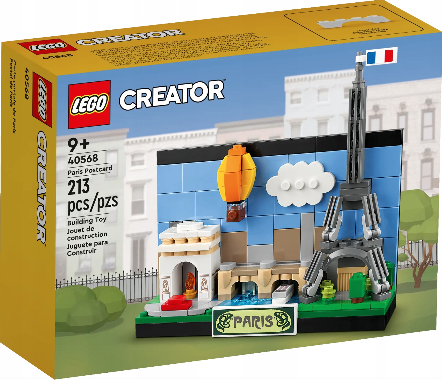 KLOCKI LEGO CREATOR POCZTÓWKA Z PARYŻA WIEŻA EIFFLA PREZENT DLA DOROSŁYCH Numer produktu 40568