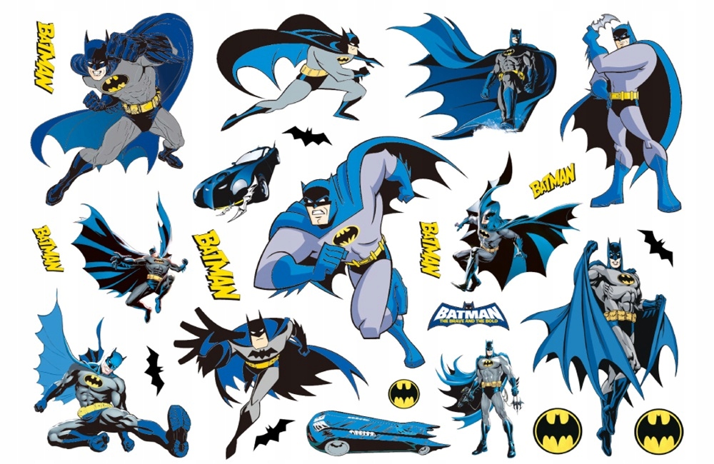 TATUAŻE DLA DZIECI ZMYWALNE TYMCZASOWE BATMAN