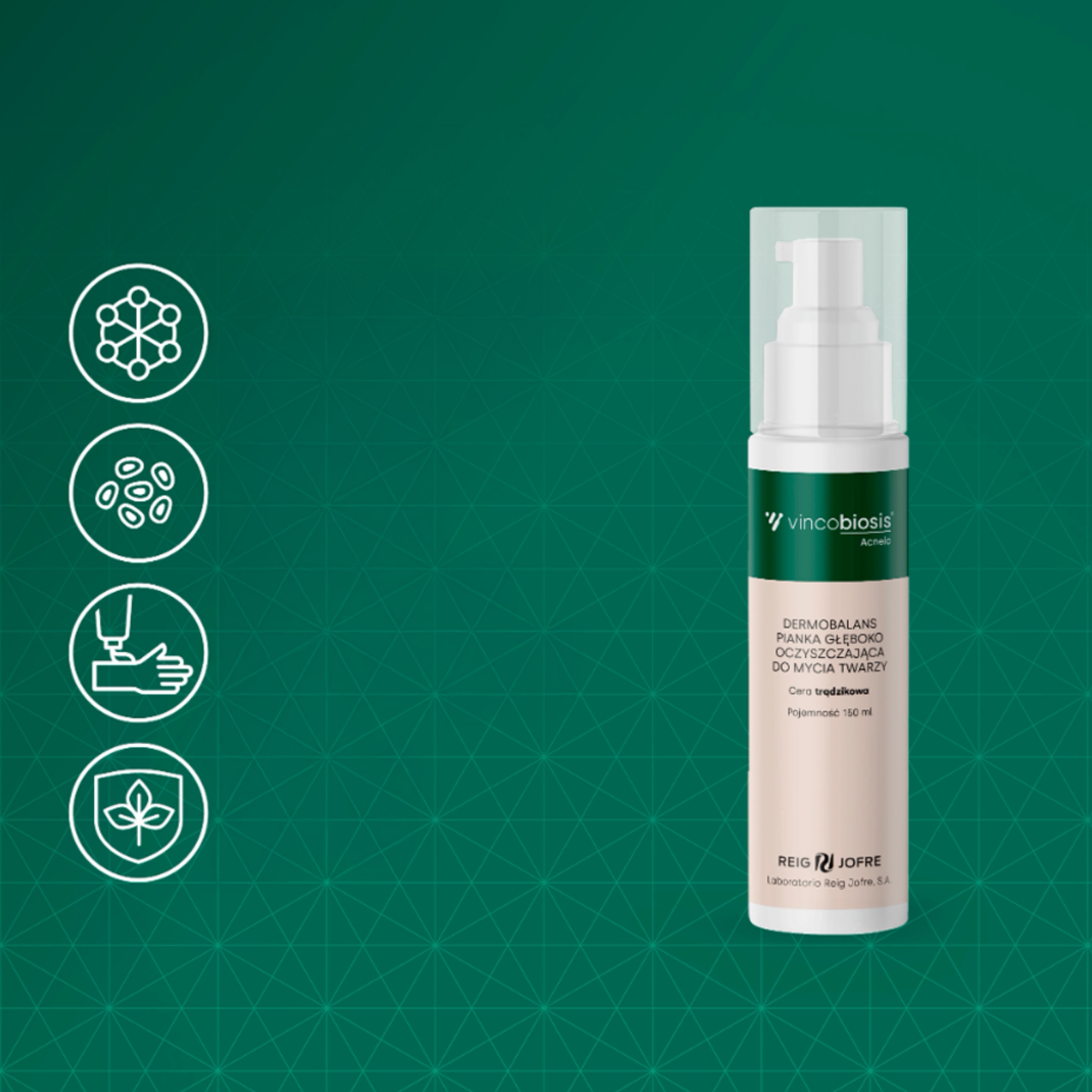 Vincobiosis Acneic Set Foam + Face Cream-Gel for Acne — фото 2