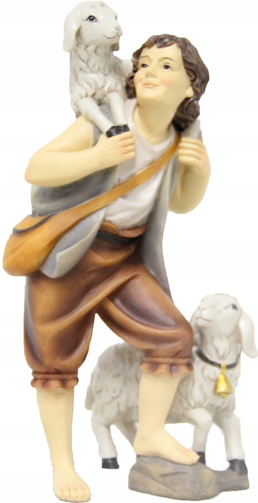 

Owczarz z owcami- 14,1cm wys. do figur o wys. 15cm