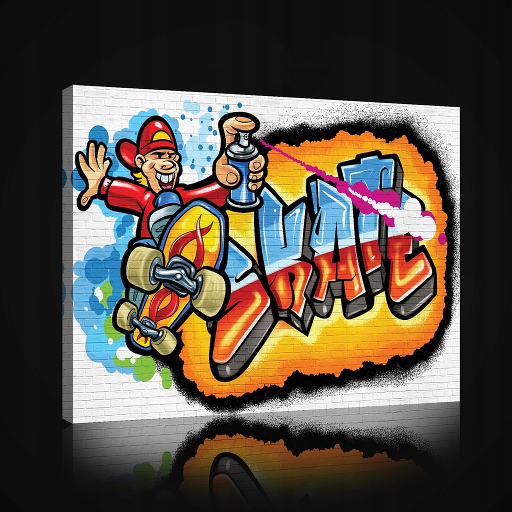 Obraz 100x75 Graffiti street-art urban živý dynamický moderní