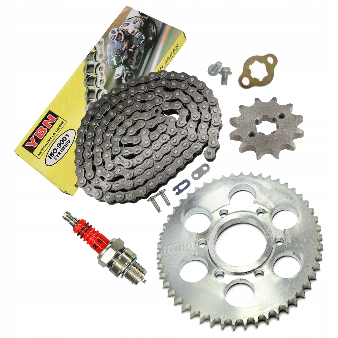 ZEBATKA PRZOD TYL LANCUCH 428H 130L ZIPP GT PRO 50