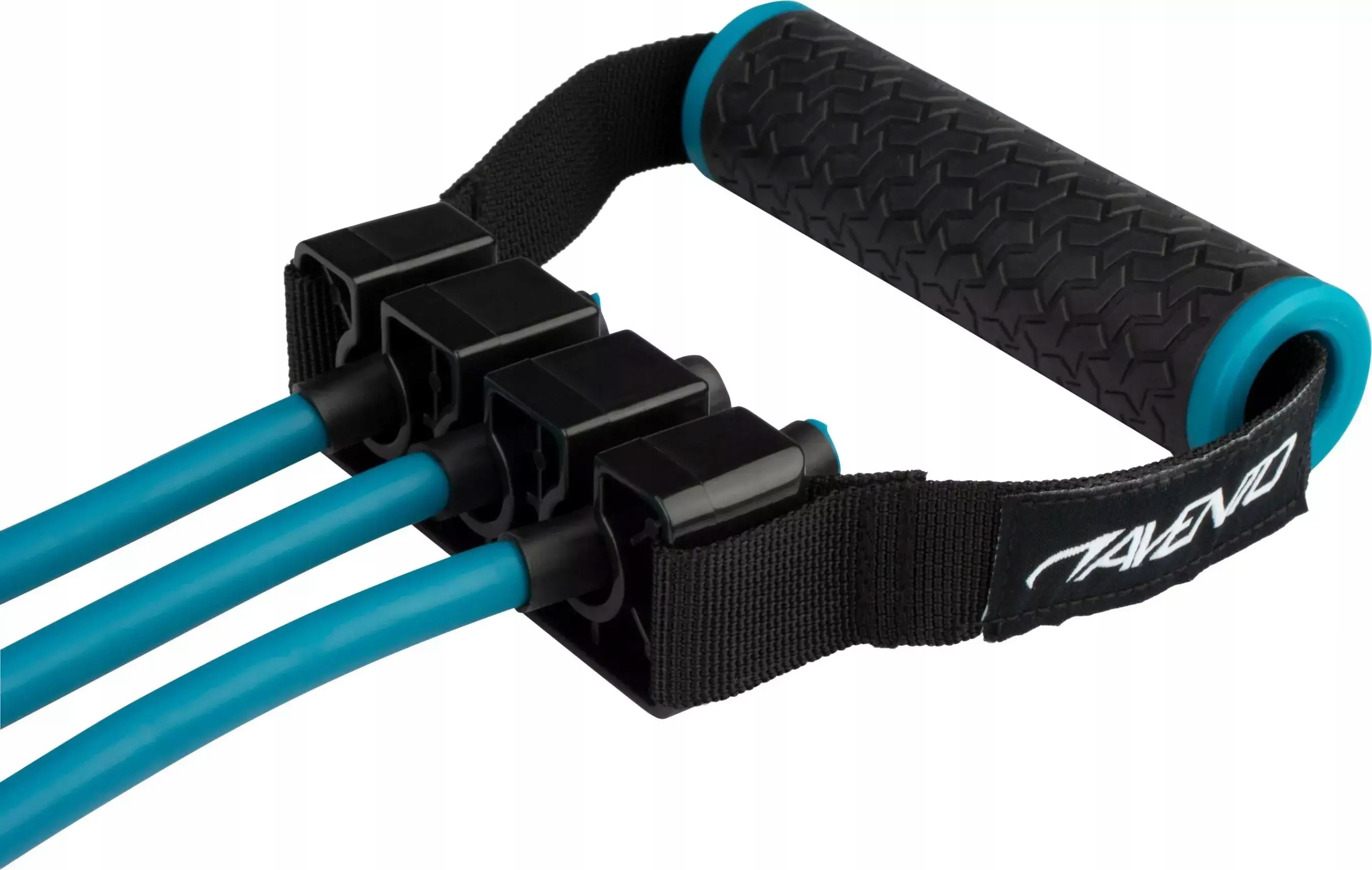 Ekspander gumowy do ćwiczeń fitness pilates regulowany AVENTO 8-24kg Marka Avento