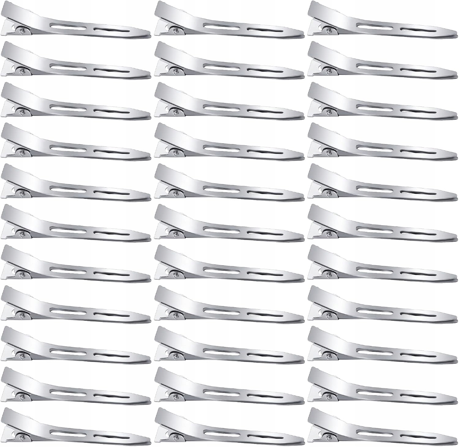 Sponky Do Vlasů Aligátorské Klipy 60 Kusů 5 CM Kovové