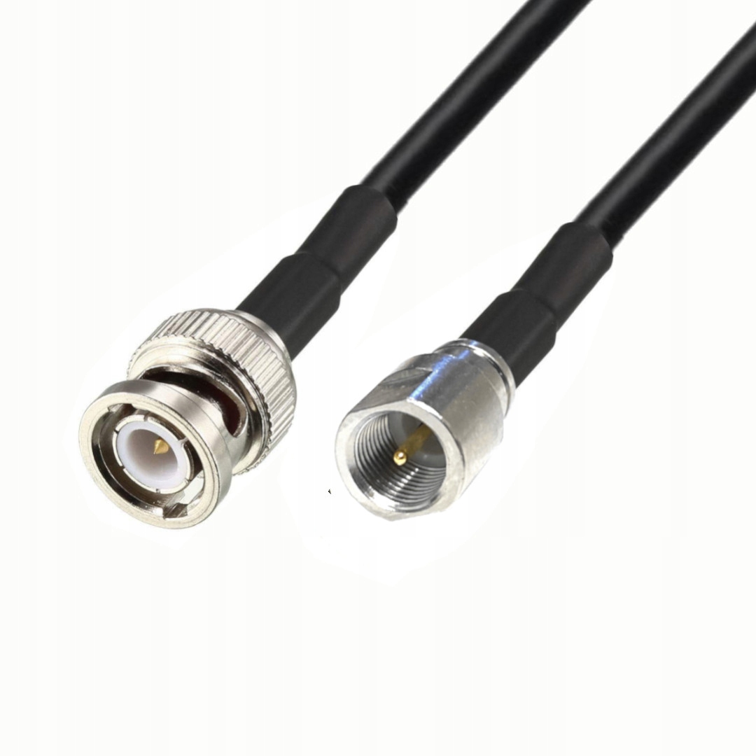 Kabel antenowy Bnc wtyk Fme wtyk H155 1m