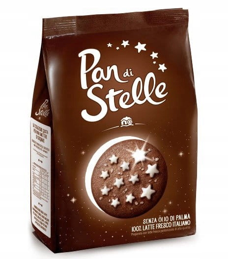 4x Pan Di Stelle350gr biscotti italské čokoládové sušenky Mulino Bianco