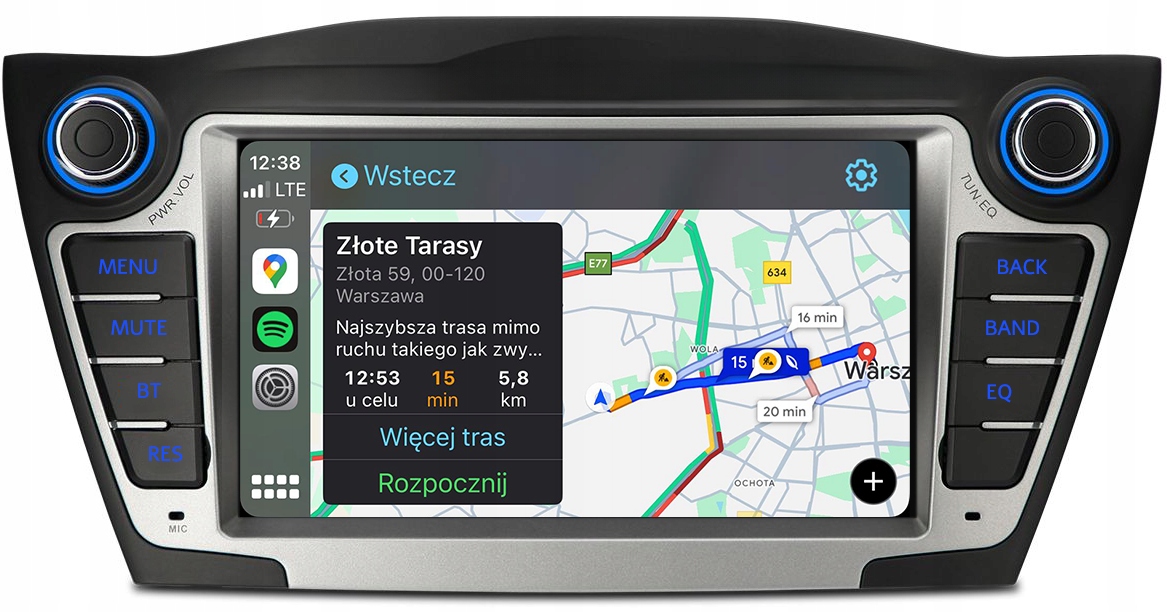 Hyundai IX35 Radio Nawigacja Android Auto Apple Carplay