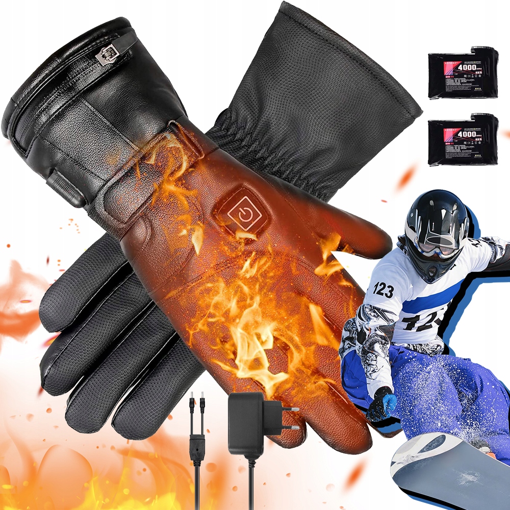 Vyhřívané Zimní Rukavice Regulace Teploty 3 Rychlostní Stupně Pánské A Dámské