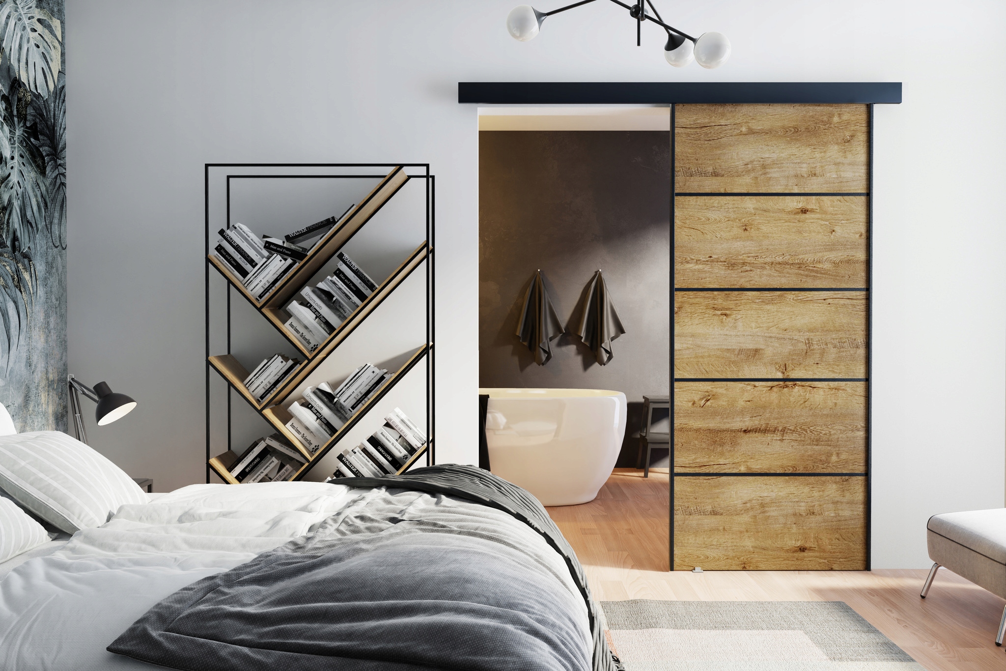 Drzwi przesuwne naścienne ORION PLUS 100