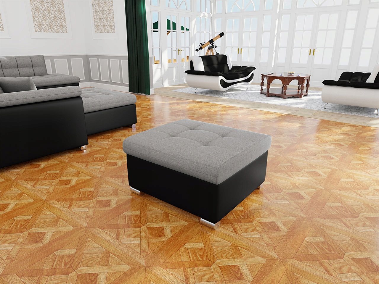 PUFA Niko - mała - TABORET wygodne SIEDZISKO Salon EAN (GTIN) 5902928647723