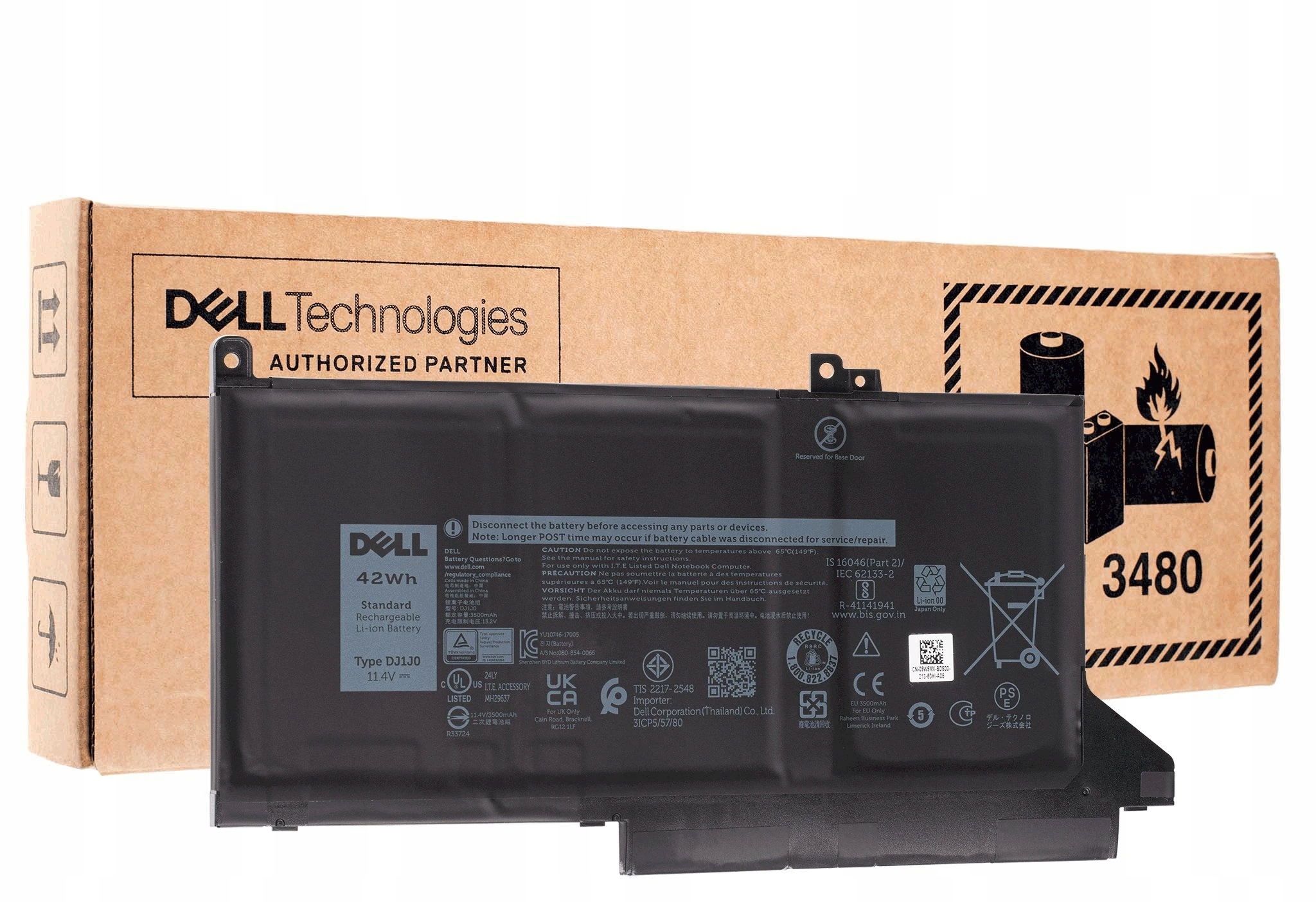 Originál batéria Dell DJ1J0 preDell Latitude E7280 Dell