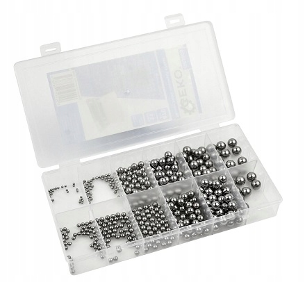 KULKI STALOWE ŁOŻYSKOWE ZESTAW 470SZT 11 ROZMIARÓW EAN (GTIN) 5901477168765