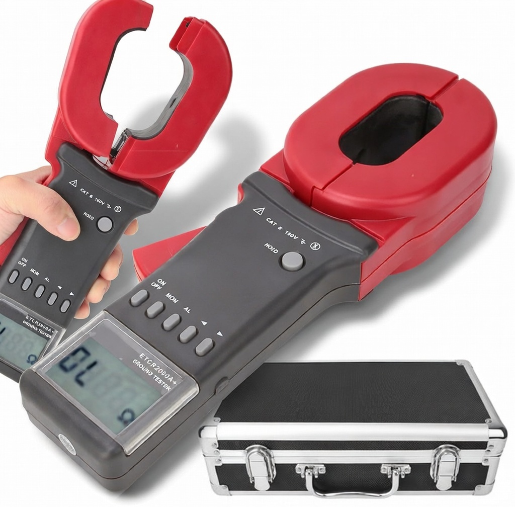ETCR2000A+ Digitálny Kliešťový Merač Odporu Uzemnenia, Tester S LCD Displejom