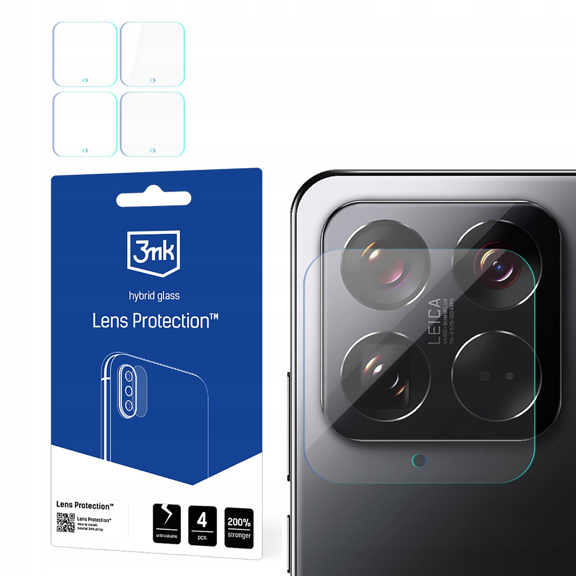 3MK Lens Protection Do Xiaomi 15 Szkło Hybrydowe Z Ochraną