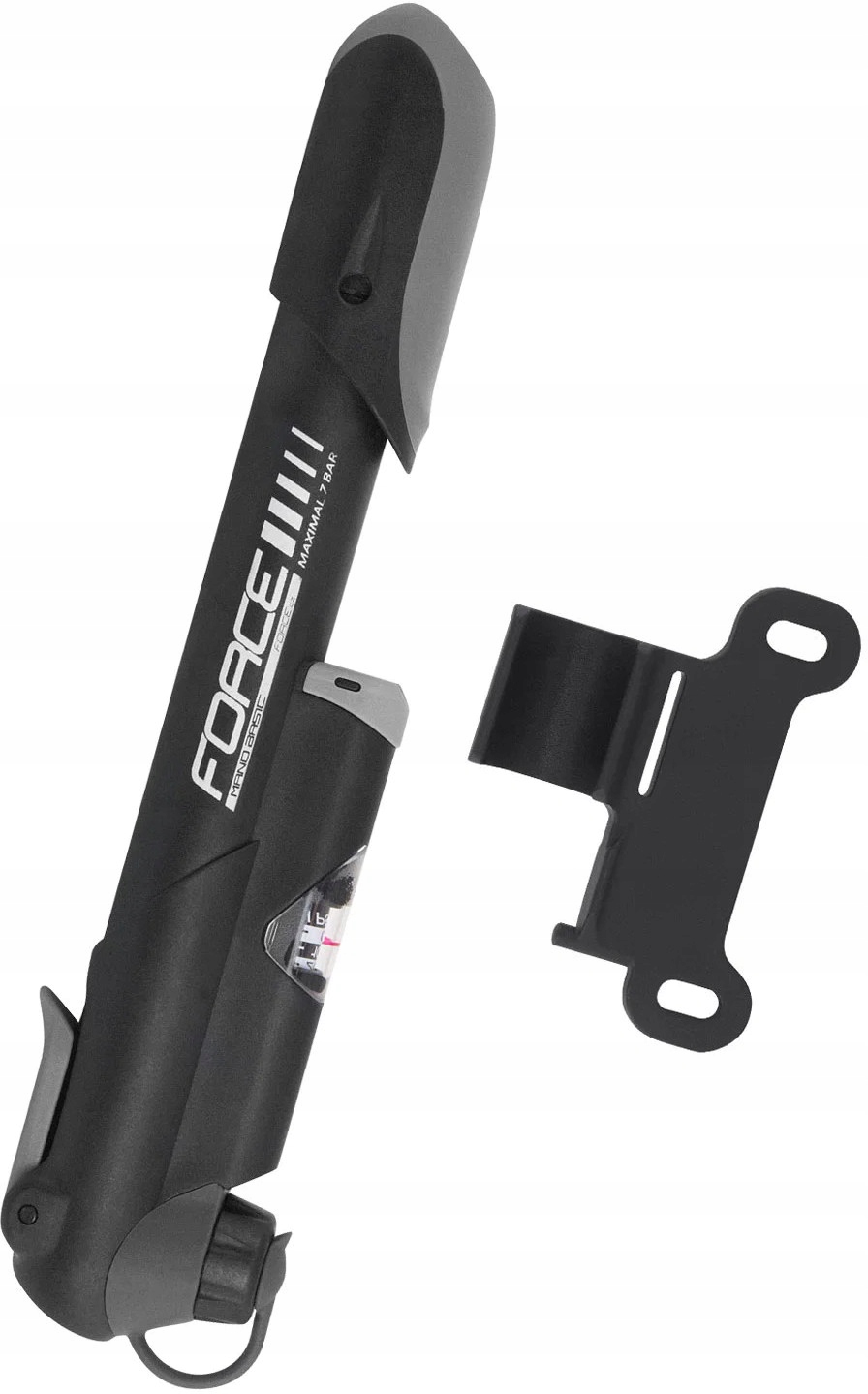 Pompka Rowerowa Minipompka Force Mano Basic Duo Telescope Alu 7BAR Manometr