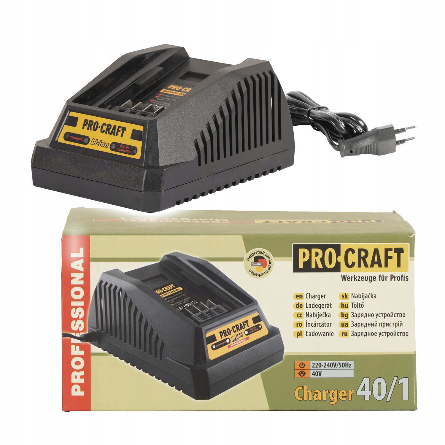 Nabíječka pro 40V Li-ion baterie Procraft 40/1