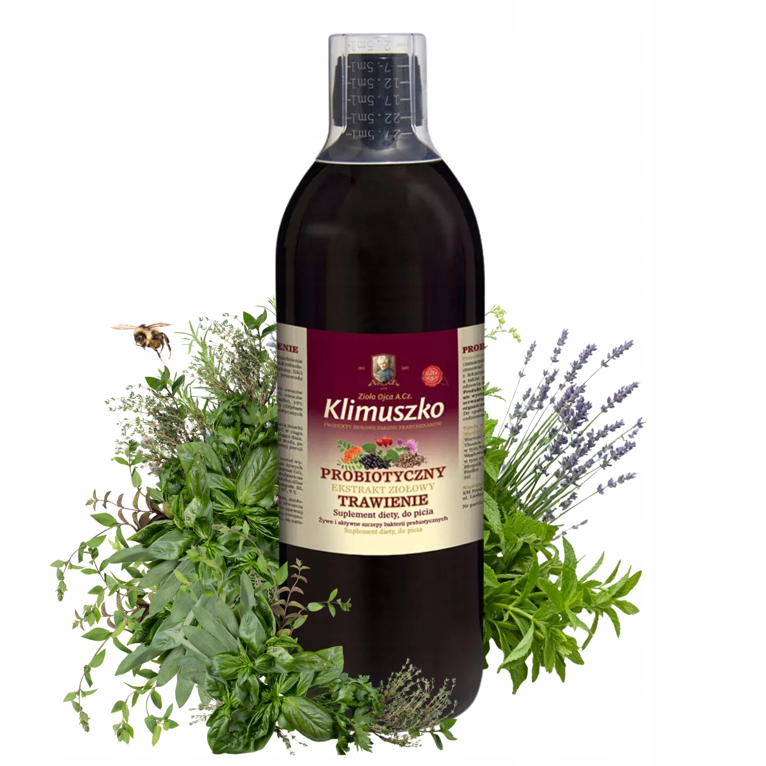 Klimuszko Trawienie Probiotyczny ekstrakt ziołowy zioła do picia 500ml