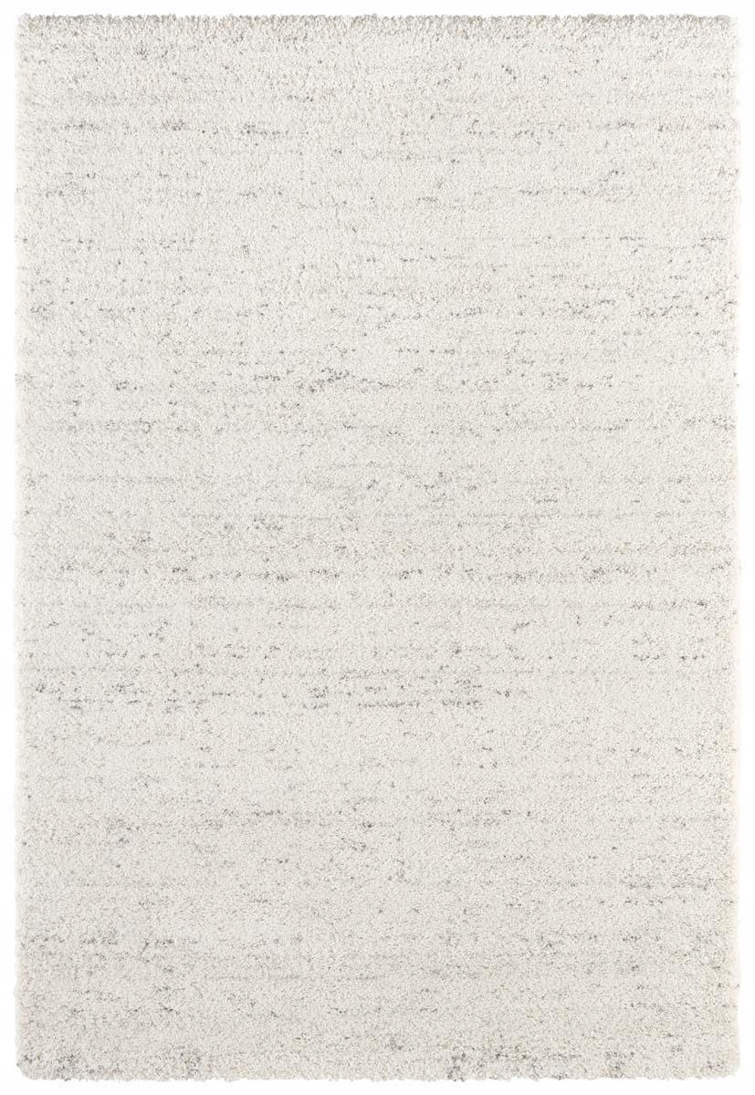 Krémový hrubý shaggy koberec do obývačky, vzor 120 x 170 cm