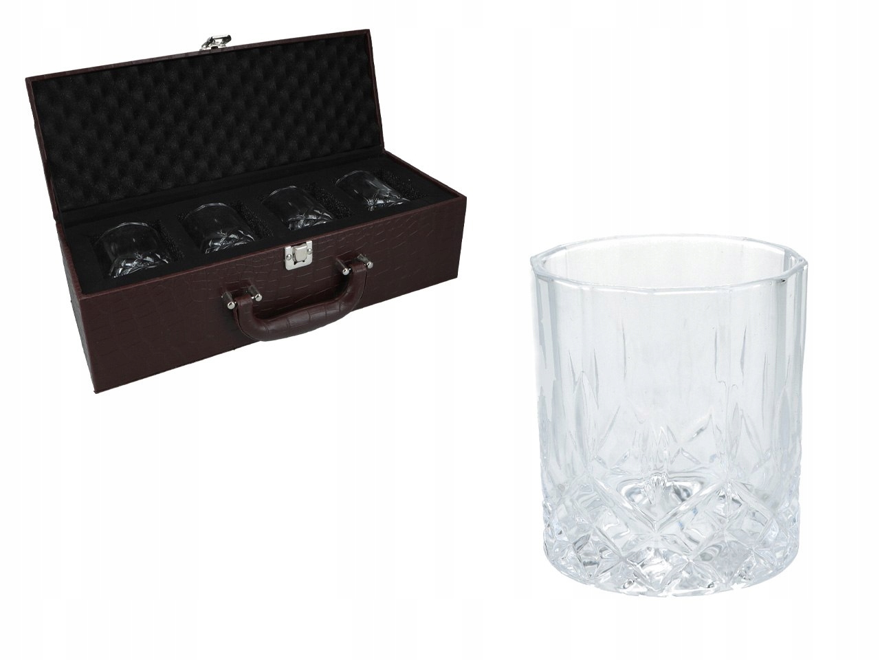 Sada 4 pohárov na whisky