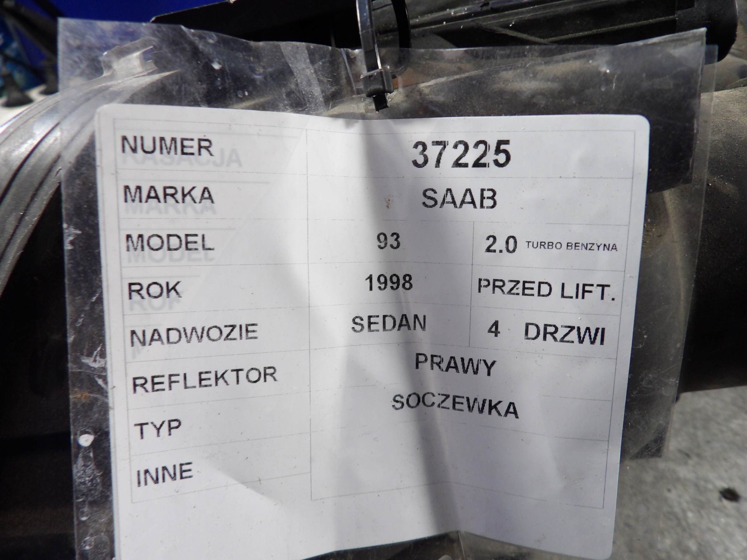Saab 9-3 II light front right