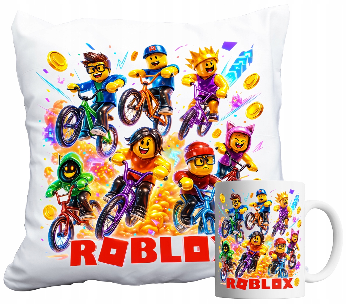 Sada Hrnek A Polštář Roblox Robloks Hraje Dárek Pro Dítě Jméno
