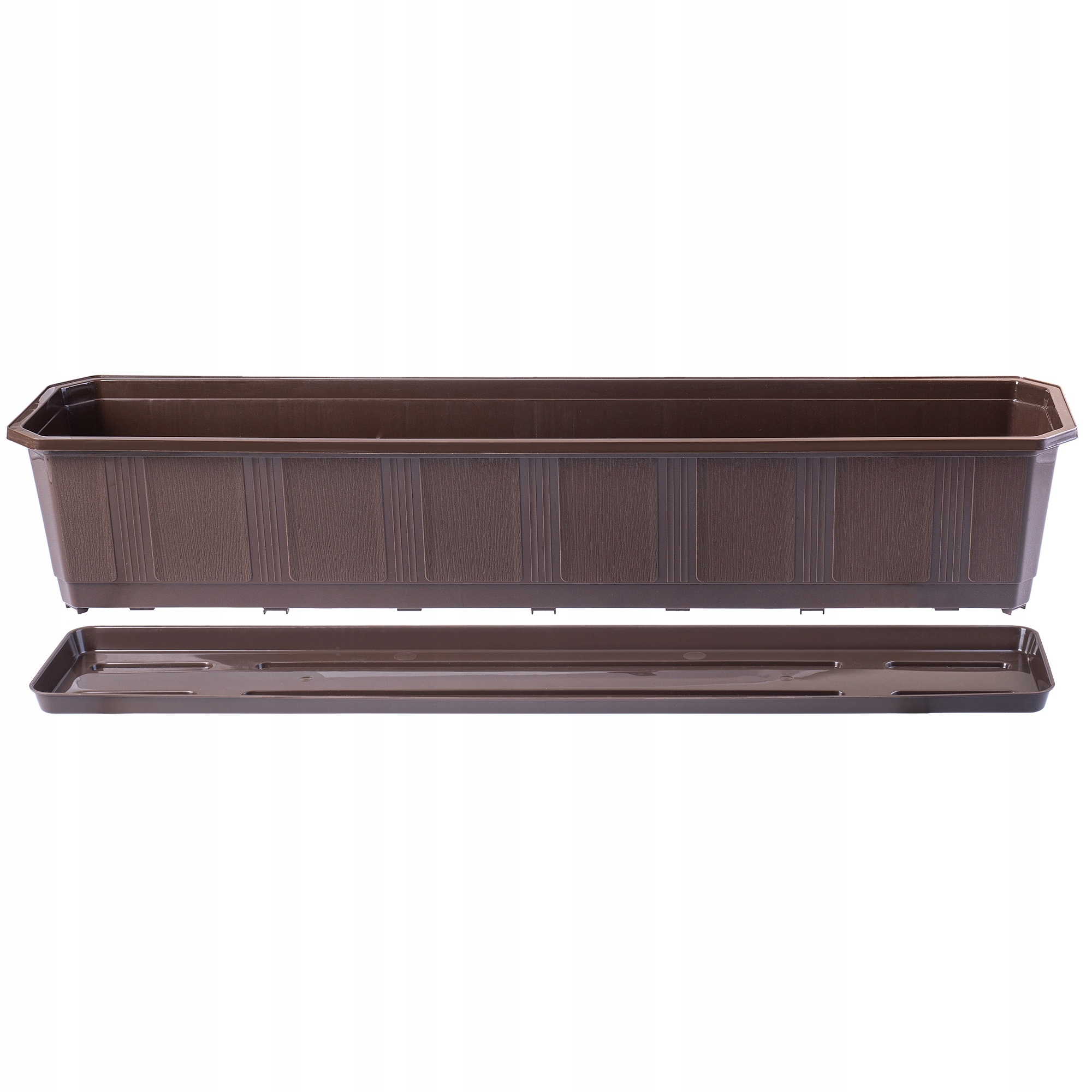 DONICZKA DONICA BALKONOWA + PODSTAWKA 80CM BRĄZ Marka Kadax