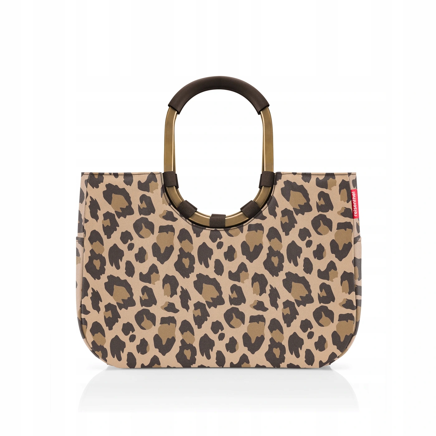 Dámská nákupní kabelka Reisenthel Loopshopper L 25L hnědá s leopardím vz