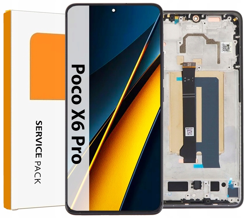 Wyświetlacz do Xiaomi Poco X6 Pro LCD ekran ramka Service Pack oryginał