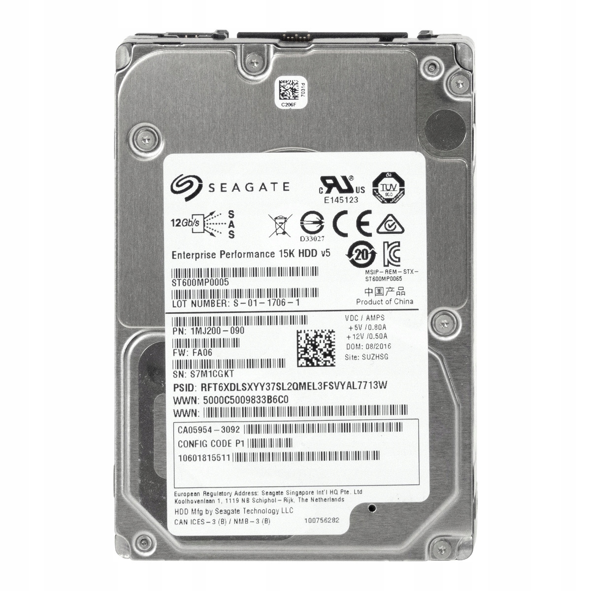 Fujitsu CA05954-3092 600GB SAS-3 15K 128MB 2,5'' ST600MP0005