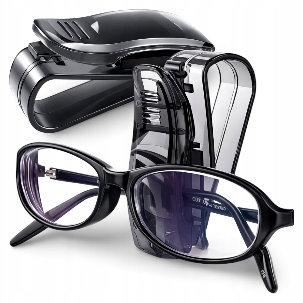 Uchwyt Samochodowy na Okulary Klips do Auta Organizer Uniwersalny