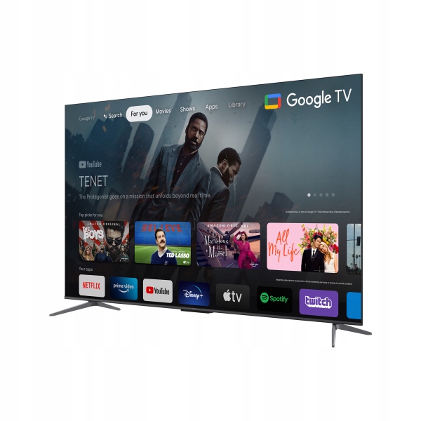 TV QLED 50" TCL 50C645 GoogleTV Smart UHD 4K HDR10 Format HD 4K UHD