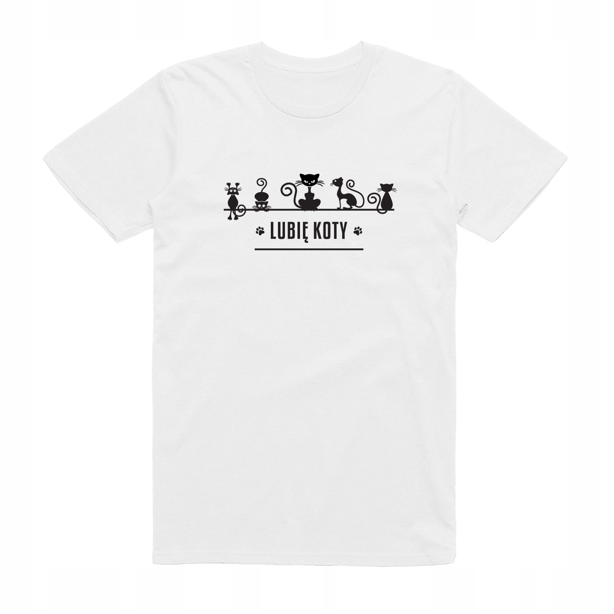 

L - Koszulka T-shirt Kot Lubię Koty Z Kotem Love