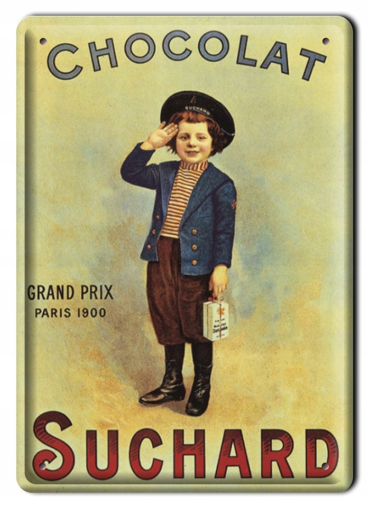 Chocolat Metalowy Szyld Plakat Retro #00162