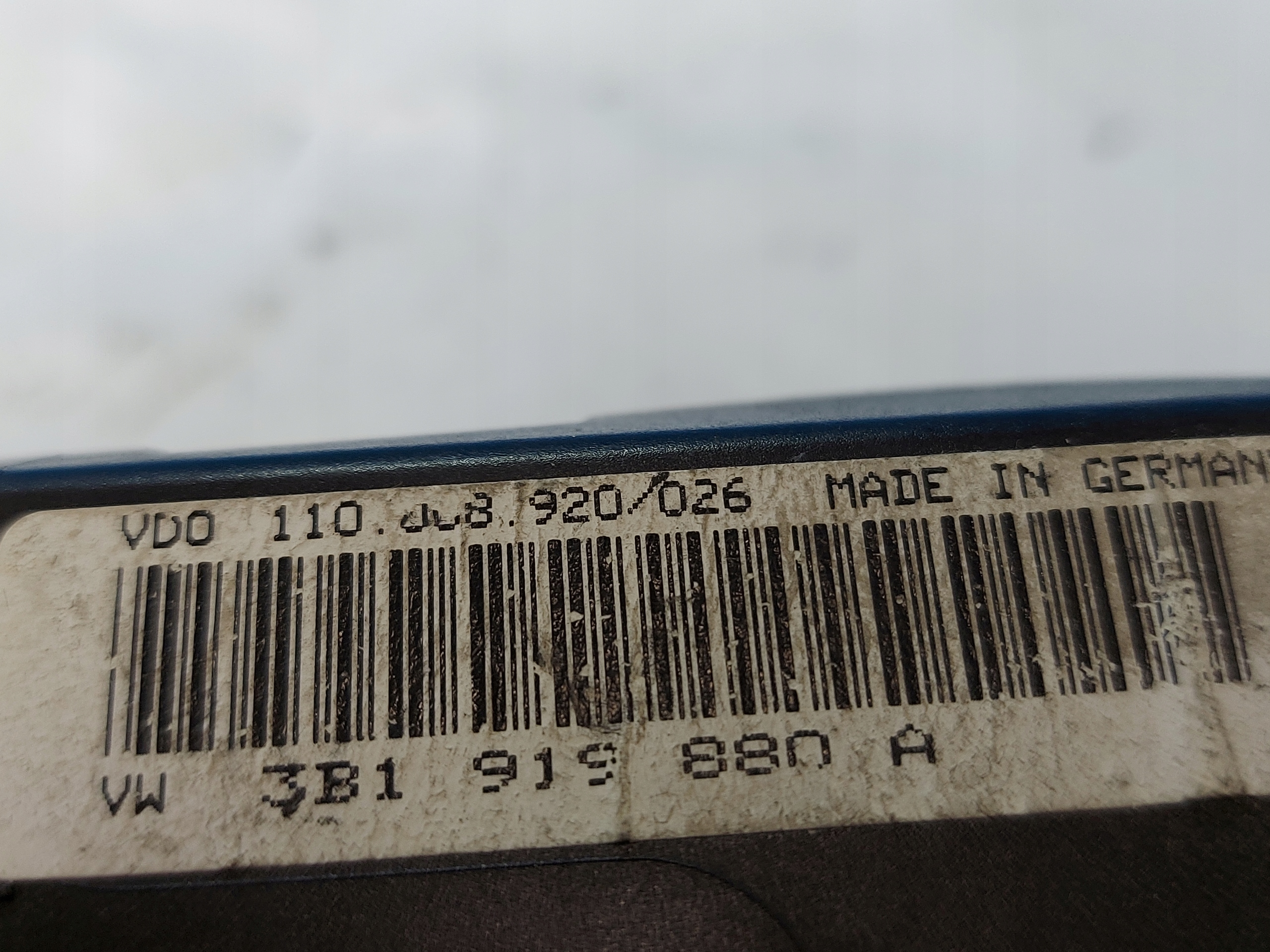 dials clock PASSAT B5 1.6 B 3B1919880A