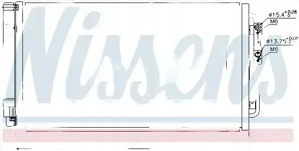 ниссенс 940236 конденсатор, радиатор кондиционера