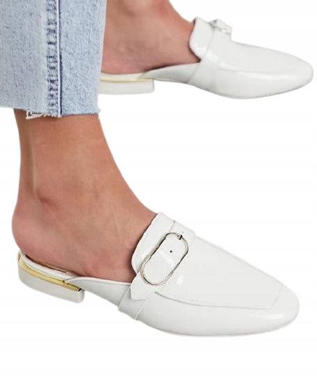 

700* Reiss Klapki Eleganckie Skórzane Damskie 39