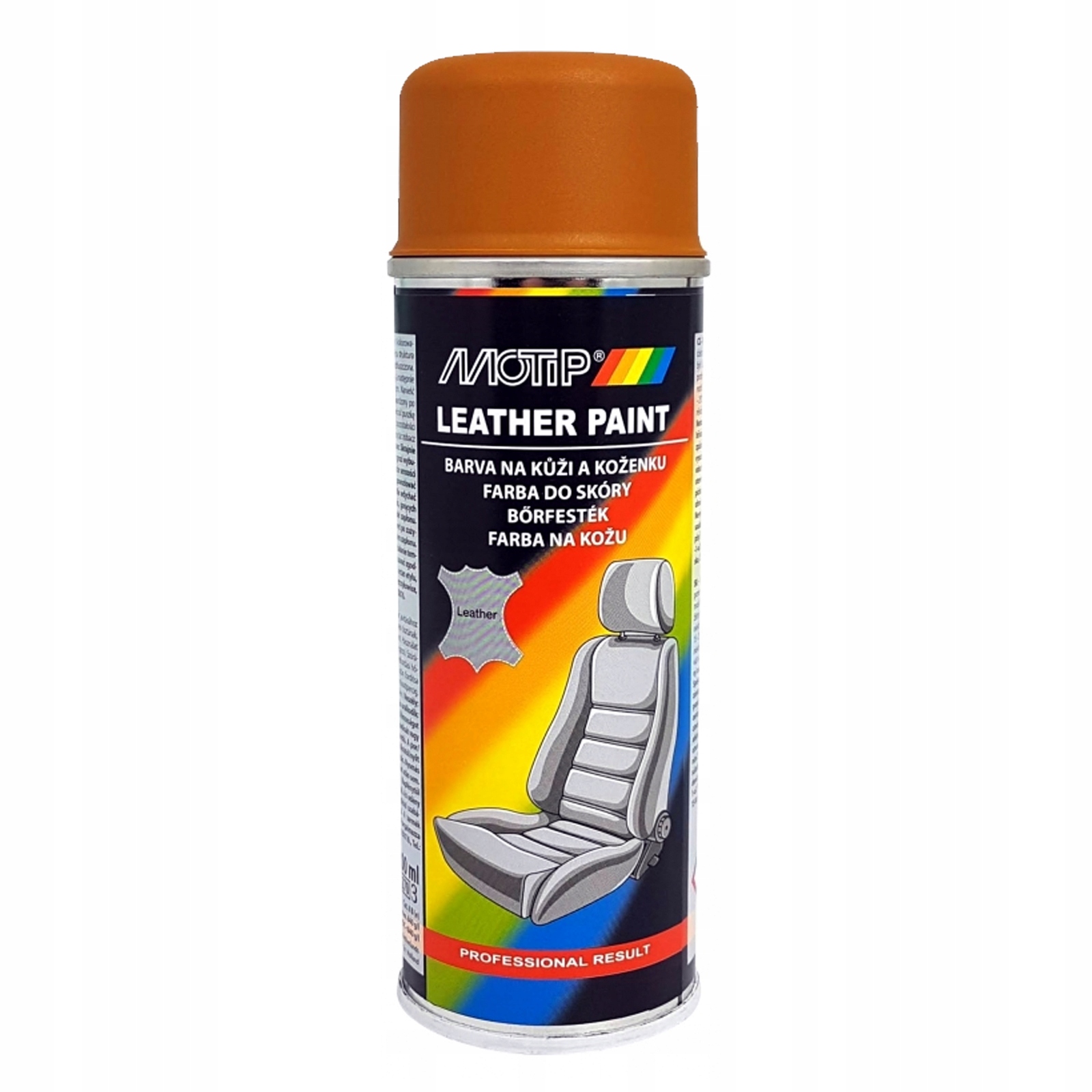 

Motip Leather Spray Brązowa farba Lakier do skóry