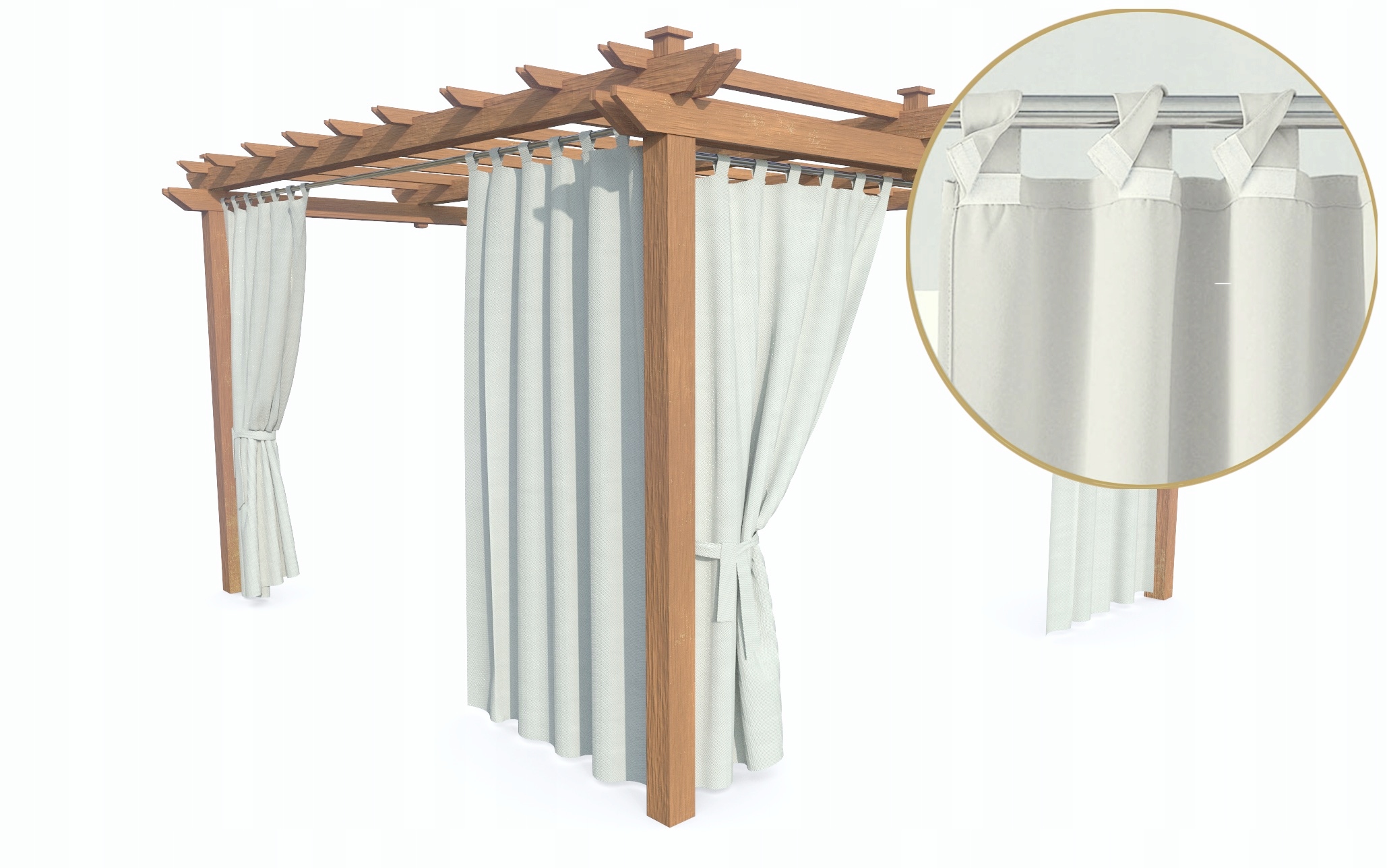 Zasłony tarasowe wodoodporne ZASŁONY OGRODOWE NA TARAS BALKON do PERGOLI Typ inny